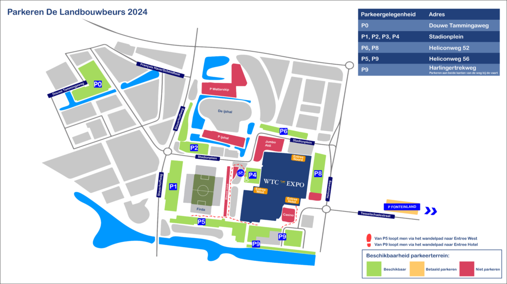 Parkeerplattegrond De Landbouwbeurs